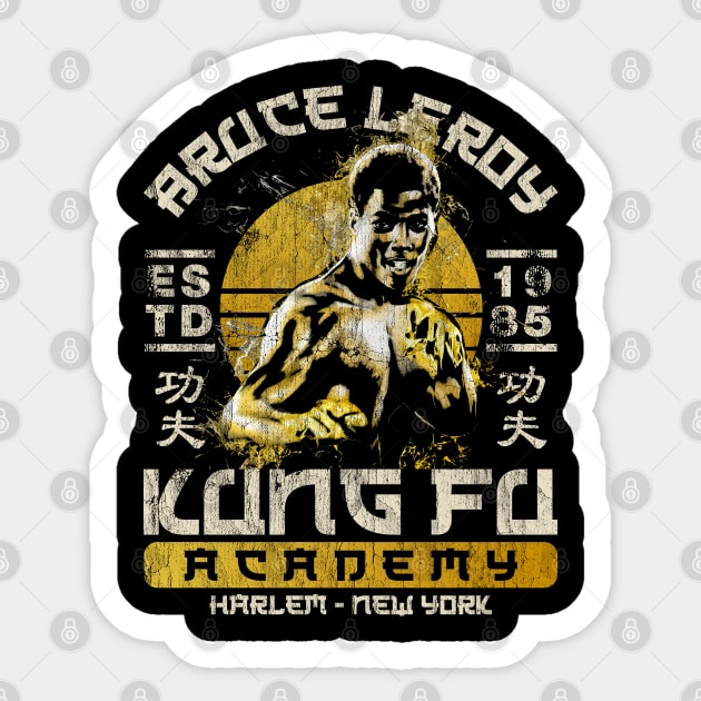 Vintage Bruce Leroy Kung Fu Academy Sticker by sepatubau77